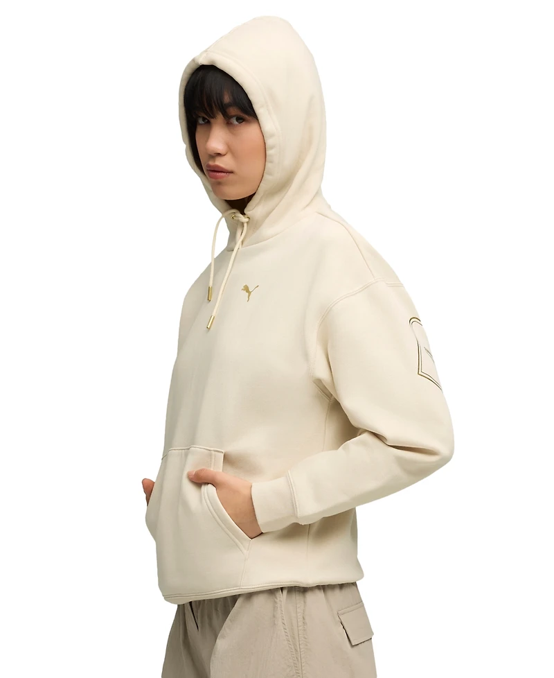 Puma Women's Maximal Metallic Comfort Hoodie