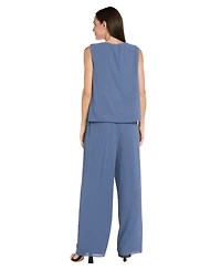 R & M Richards Petite Embellished Pants Suit, 3-Piece Set