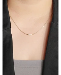 Devata Freshwater Pearl Necklace 14K Gold 16–18in Adjustable Chain Lightweight Gold Jewelry