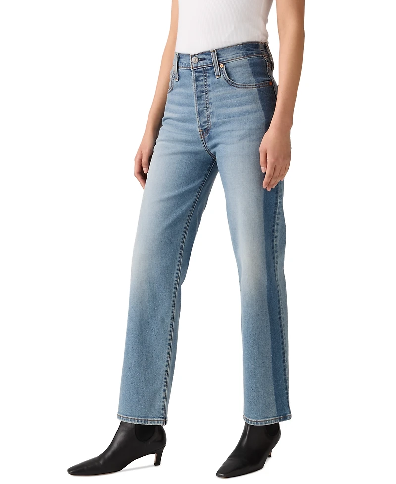 Levi's Women's Ribcage High Rise Straight Ankle Jeans