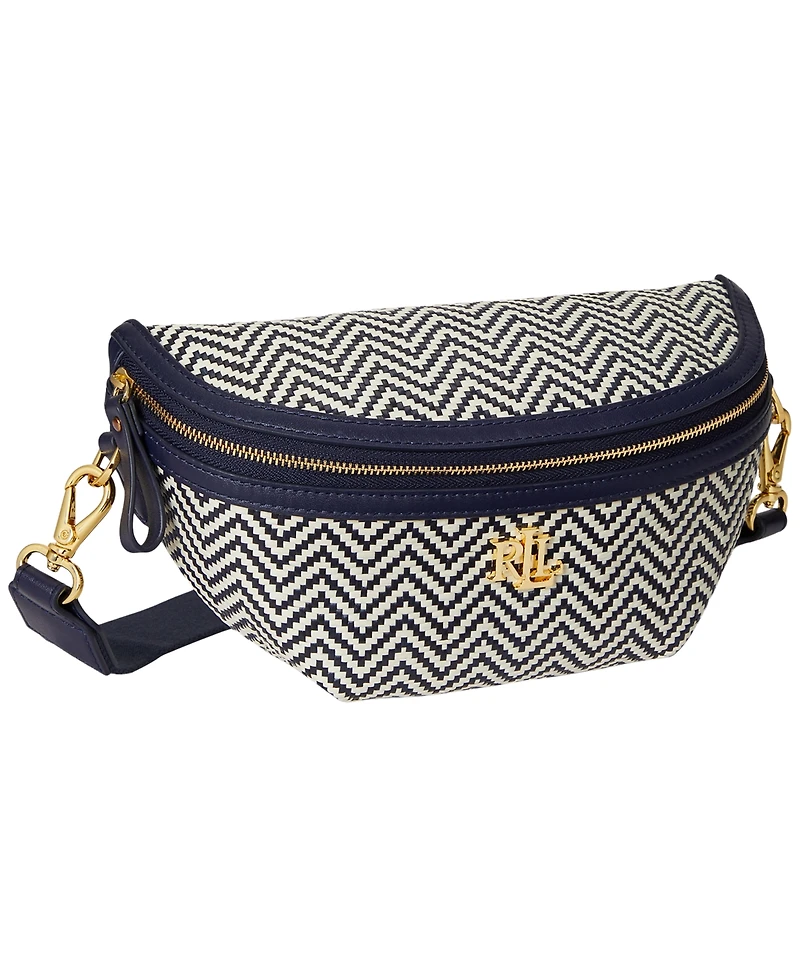 Lauren Ralph Lauren Marcy Herringbone Woven Small Belt Bag