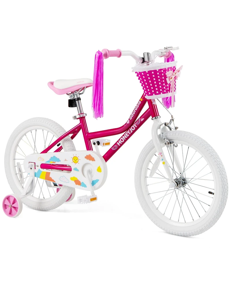 Gymax 18 Inch Kid's Bike Children's Bicycle w/ Removable Training Wheels Adjustable Seat