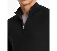 Michael Kors Men's Mouline Texture Quarter-Zip Sweater
