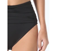 Kate Spade Women's Ruched High-Waist Bikini Bottoms
