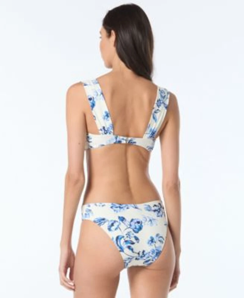 Kate Spade New York Womens Underwire Bra Top High Leg Swim Bottoms