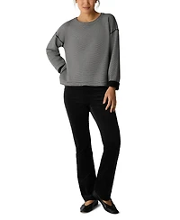 Eileen Fisher Women's Round Neck Reversible Top