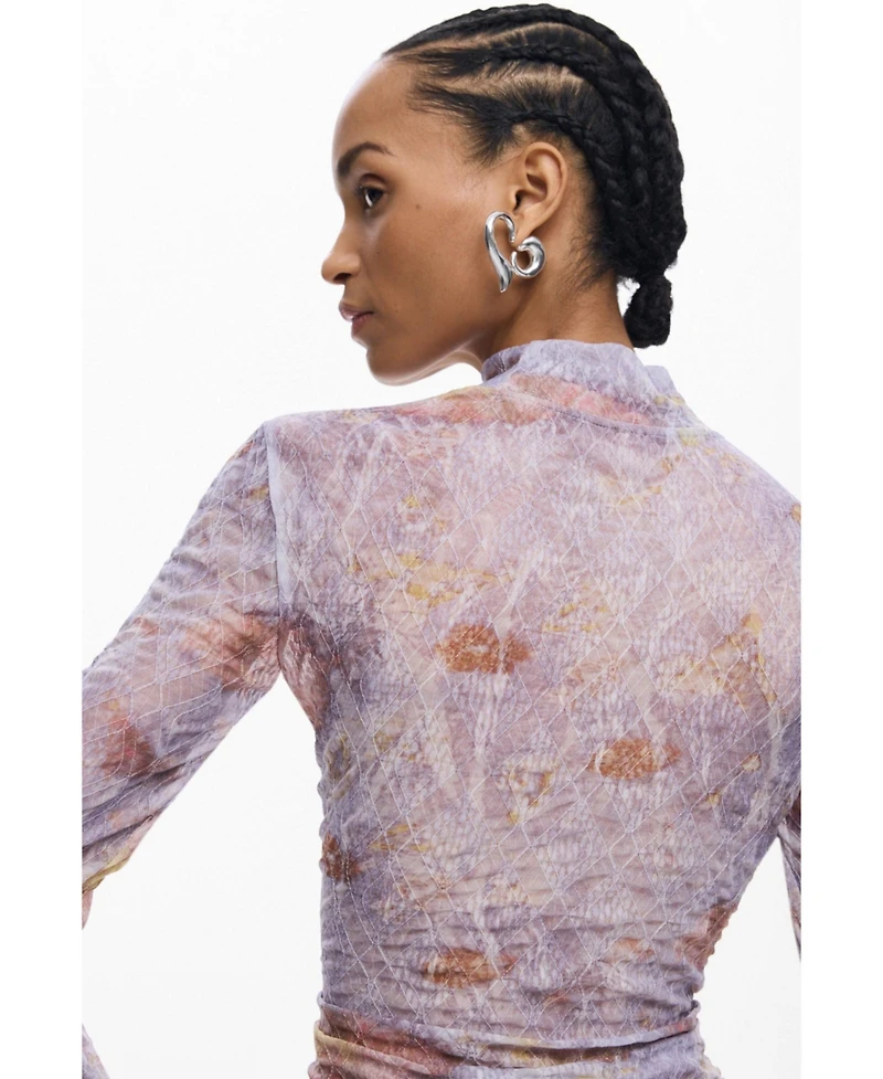 Desigual Women's Textured printed T-shirt