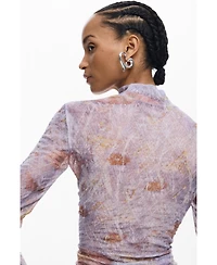 Desigual Women's Textured printed T-shirt