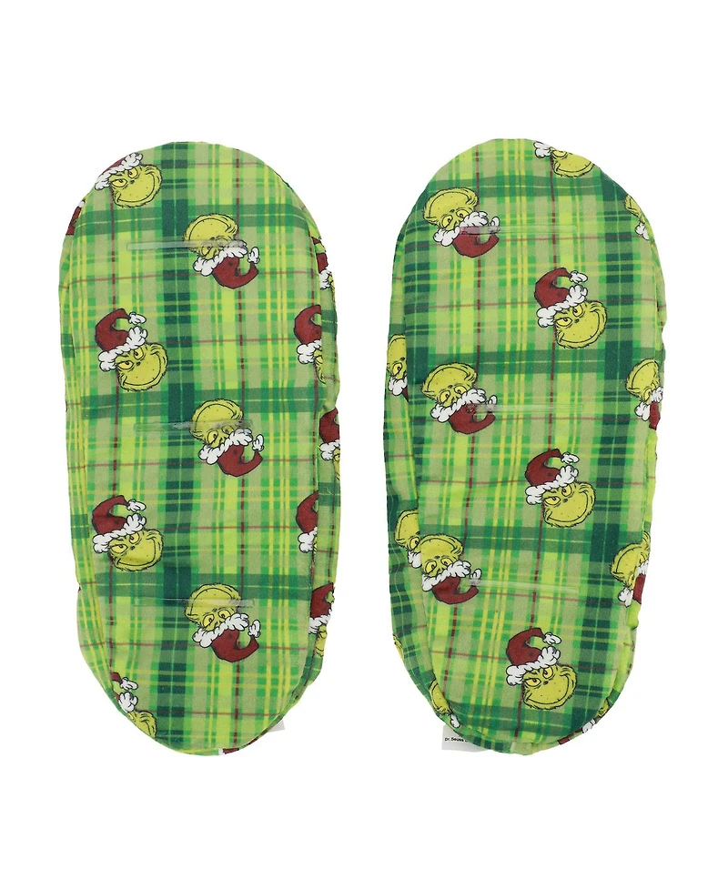The Grinch Women's Adult Reversible Slipper Socks-l/Xl