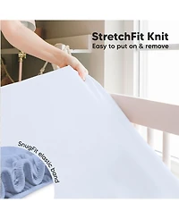 KeaBabies 2pk Fitted Crib Sheets for Boys, Girls, Baby Sheet, Standard Nursery Sheet Cover