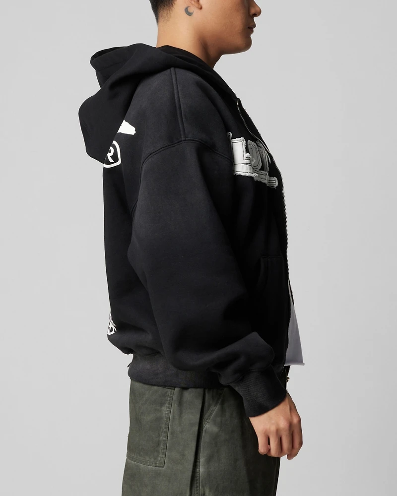 Loiter Men's Peace To Make Zip Hoodie