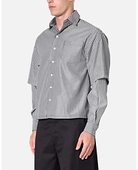 mnml Men's Double Layer Pinstripe Shirt