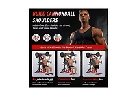 Aecojoy Deltoid and Shoulder Press Machine, 3-in-1 Shoulder-Specific Machine with Shoulder Press, Lateral Raise & Reverse Fly