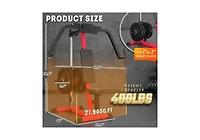 Aecojoy Chest Fly Machine, Pec Deck Fly and Reverse Delt Machine, 450lbs Adjustable Upper Body Workout Equipment for Home Gym