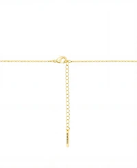 Unwritten Two Tone Faith Cubic Zirconia Cross Necklace with Extender