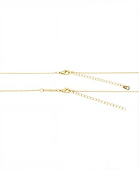 Faux Opal Cubic Zirconia Flower Cubic Zirconia Flower, Cubic Zirconia Butterfly Necklace's with Extender 2 Pcs Set