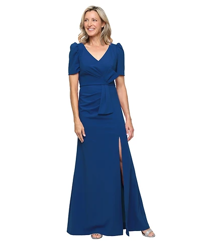 Alex Evenings Women's Surplice V-Neck Gown