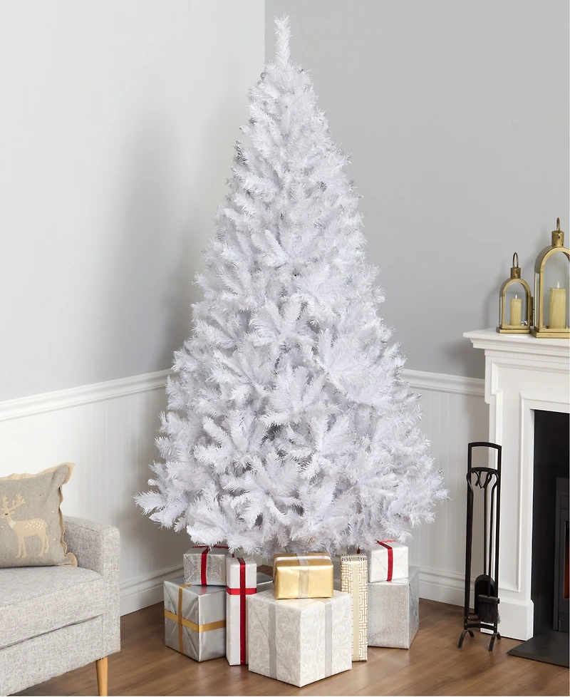 National Tree Company 7.5' Winchester White Pine Tree with Silver Glitter