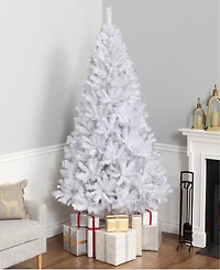 National Tree Company 7.5' Winchester White Pine Tree with Silver Glitter