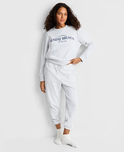 State of Day Women's French Terry Jogger Pants, Macy's Exclusive