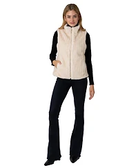 Via Spiga Women's Reversible Faux Fur Vest