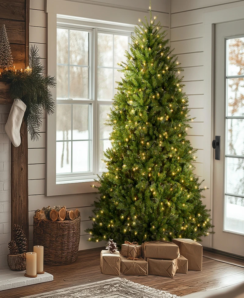 National Tree Company 7' Dunhill Fir Hinged Tree with 700 Clear Lights