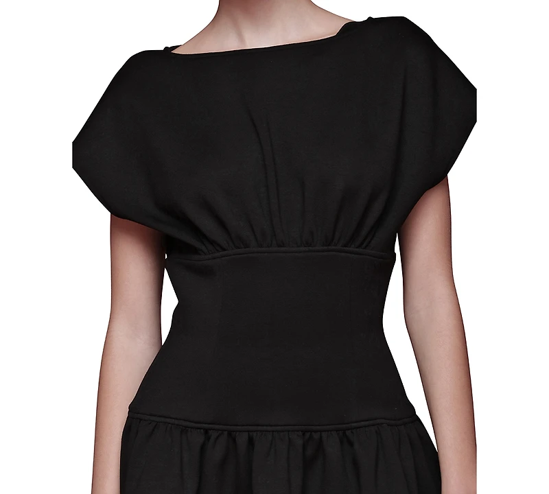 Avec Les Filles Women's Drop-Waist Mini Dress