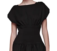 Avec Les Filles Women's Drop-Waist Mini Dress