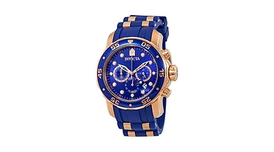 Invicta Men's Pro Diver Quartz Chronograph Blue Dial Watch