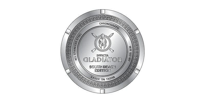 Invicta Men's 48611 Gladiator Quartz Z60 Hot Pink, Black Dial Watch