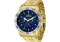 Invicta Men's 38444 Pro Diver Quartz Chronograph Blue Dial Watch