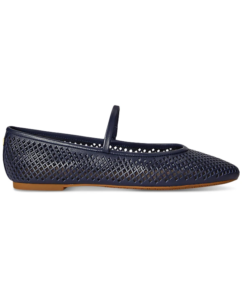Lauren Ralph Women's Jayna Mary Jane Flat