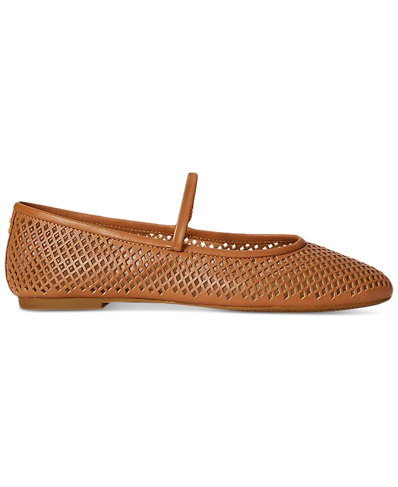 Lauren Ralph Women's Jayna Mary Jane Flat