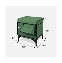 AllGuard Outdoor Heated Cat House – Night Camo (Small)