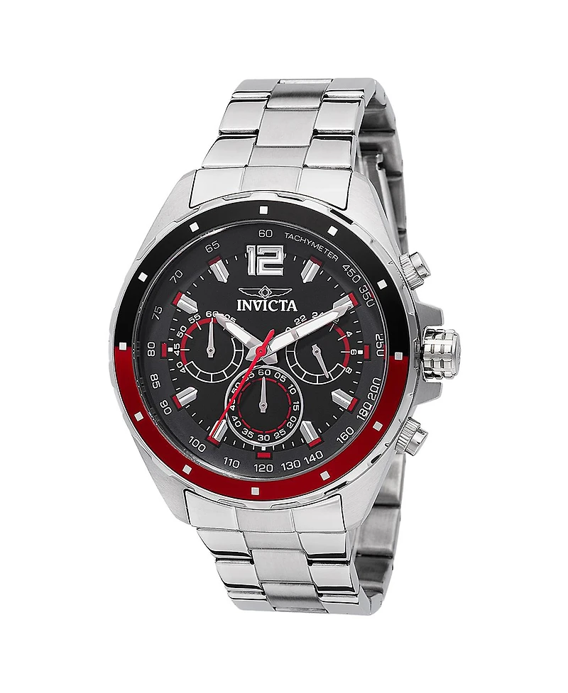 Invicta Men's Speedway Quartz Chronograph Black Dial Watch