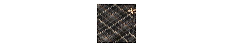 Yumi Women's Check Wrap Skirt With Buckle