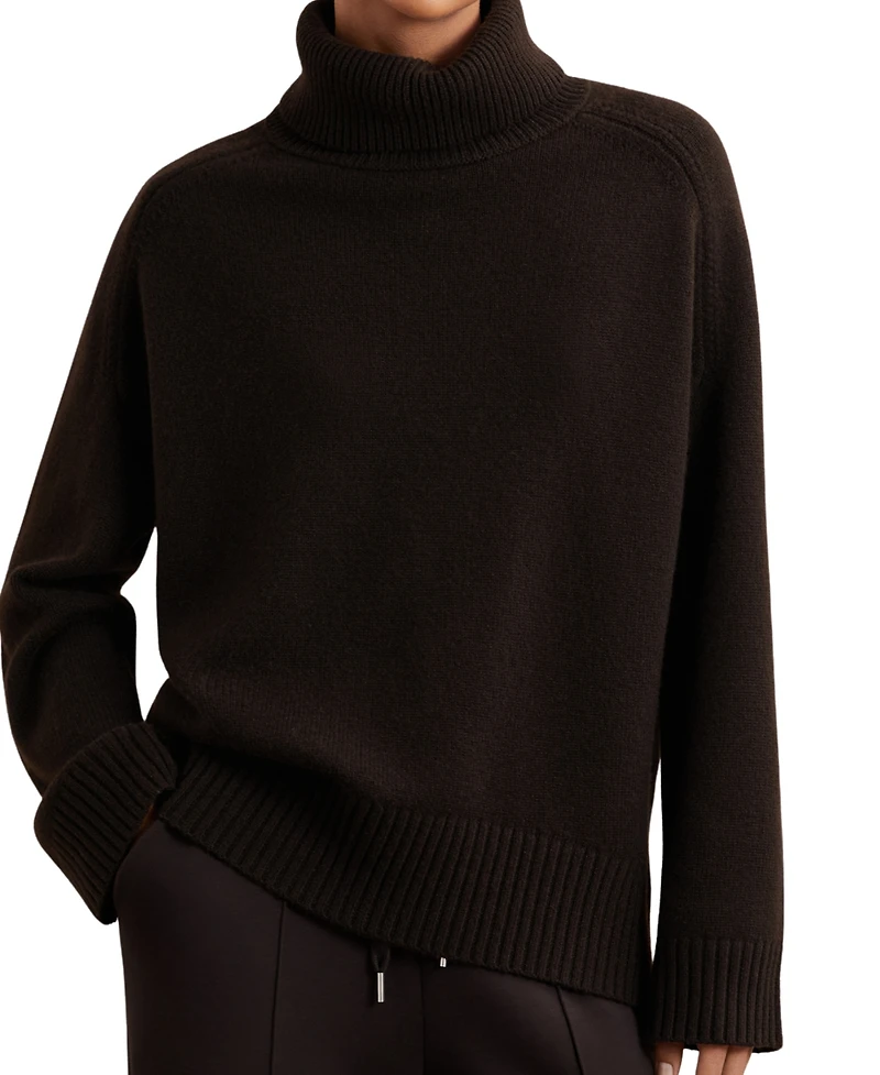 Reiss Women's Wool-Cashmere Roll-Neck Sweater