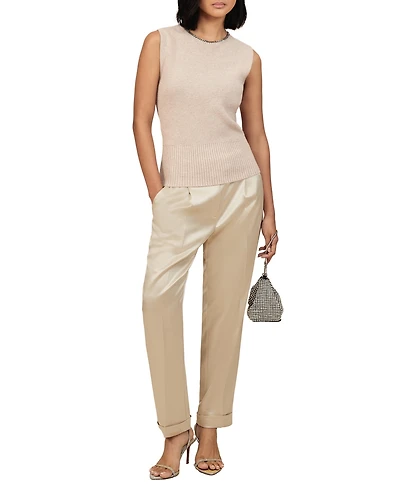 Reiss Women's Satin Tapered Pants