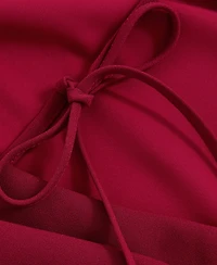 Reiss Women's Satin Draped Open-Back Dress