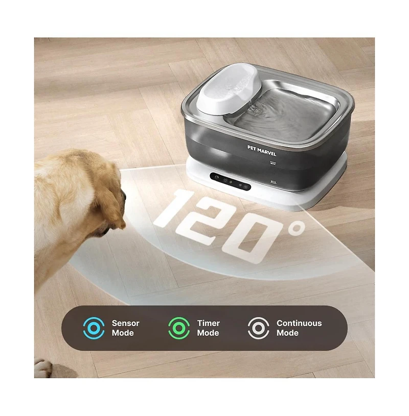 Petmarvel Cordless Dog Water Fountain 7L/236oz