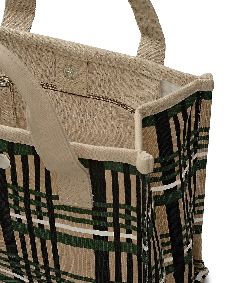 Radley London Check Small Open Top Grab Bag