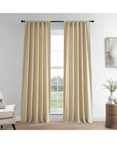 Half Price Drapes French Linen Room Darkening Curtain