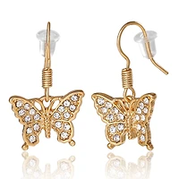 Jessica Simpson Gold-Tone Bow, Butterfly & Pearl Stud & Hoop Earring Set, 12 Pairs