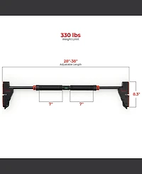 Sunny Health & Fitness Adjustable Door Mount Pull Up Bar