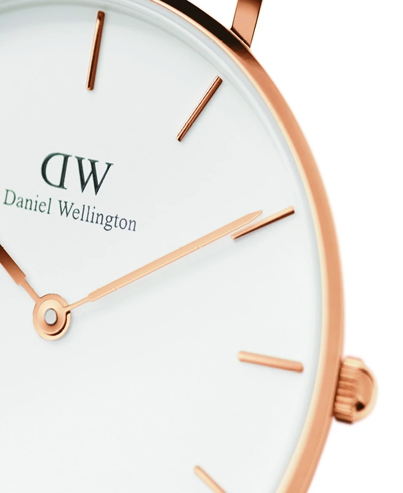 Daniel Wellington Women's Analog Rose Gold-Tone Stainless Steel Watch Set, 32mm