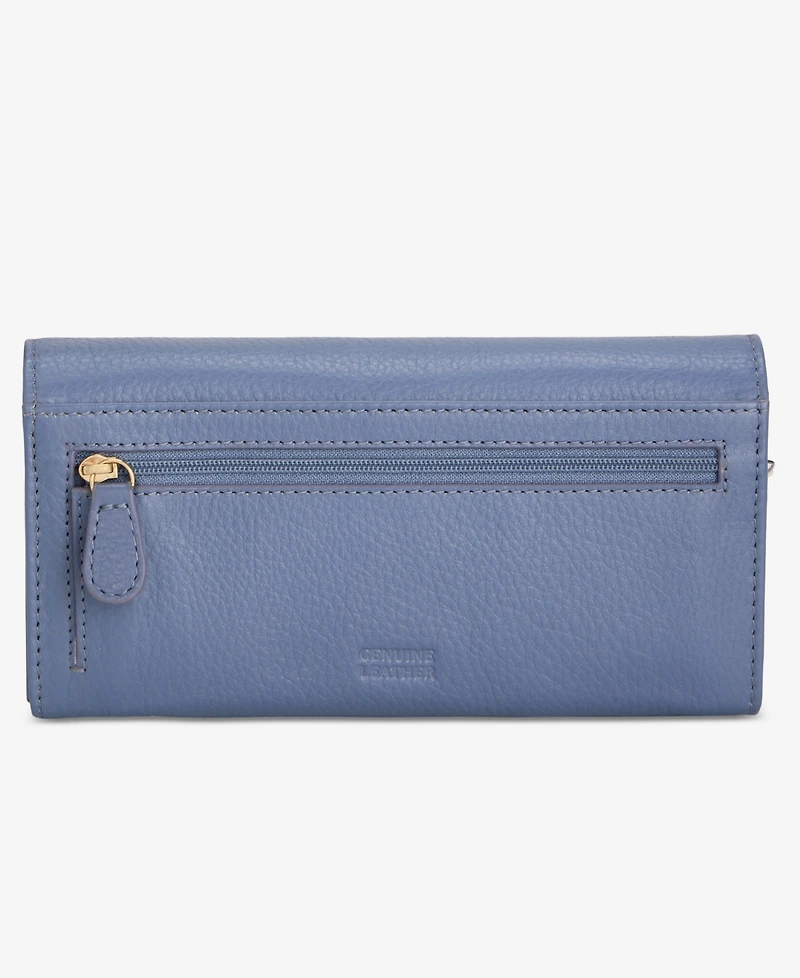 Giani Bernini Pebble Leather Receipt Wallet, Exclusively at Macy's