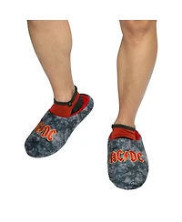 Ac/Dc Men's Embroidered logo Tie-Dye Scuff Slippers-Medium