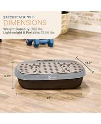 Lifepro HexaPlate Lite Vibration Plate – Full Body Workout Platform with Magnetic Acupoints for Muscle Toning, Recovery & Lymphatic Drainage