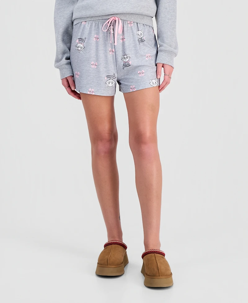 Disney Juniors' Marie Valentine's Day Brushed Jersey Lounge Shorts