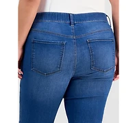 Style & Co Plus Pull-On Shaping High-Rise Bootcut Jeans, Macy's Exclusive
